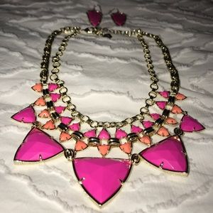 Kendra Scott necklace and matching earrings